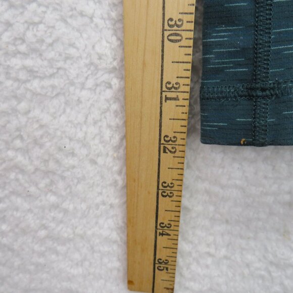 Duluth Pants Womens Size Small Length 33 Teal Green Striped High Waisted Yoga - Picture 11 of 11